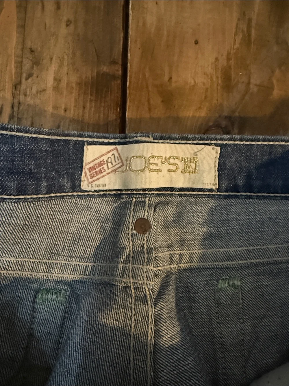 Joe's Jeans Light Blue Wide Leg Jeans with Embroidered Pocket Trim